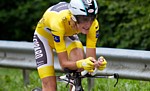 Frank Schleck pendant la vingti�me �tape du Tour de France 2011